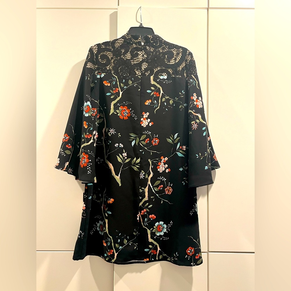 NWT Nanette Lepore black multicolor dress